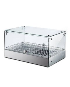 Zanduco 22" x 14" x 12" Countertop Display Warmer With Front And Rear Doors