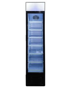 Zanduco 16.5" Single Glass Door Reach-In Merchandiser Refrigerator 145L