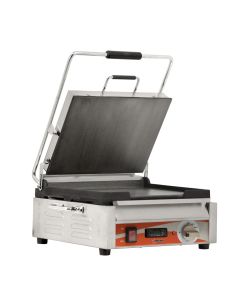 Panini Grill 12 Inch X 15 Inch/298 mm X 381 mm Single Smooth/Smooth W/Timer 120V/60/1