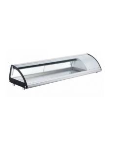 Omcan Refurbished -Refrigerated Showcase Sushi With Curved Glass 78 L/2.75 Cu Ft 110V/60/1 Cqpsu