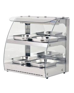 Omcan 24" Two-Shelf Self Serve Heated Display Case