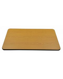 Zanduco 24" x 24" x 1" Laminated Square Table Top Reversible Oak/Walnut