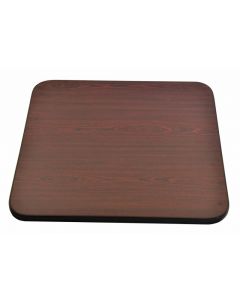 Omcan 30" x 42" x 1" Laminated Rectangular Table Top Reversible Mahogany/Black