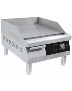 Omcan 16" Countertop Stainless Steel Electric Griddle - 1750 W