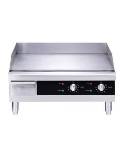 Omcan 24" Countertop Stainless Steel Electric Griddle - 3560 W