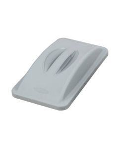 Omcan Gray Polypropylene Lid with Handle for Recycling Trash