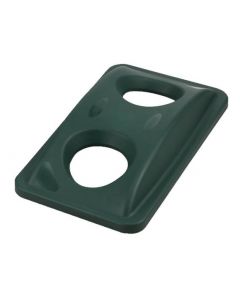 Omcan Green Polypropylene Lid for Recycling Bottles & Cans