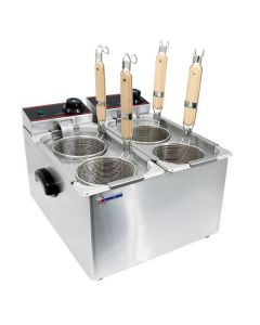 Omcan 4 Litre x2 Countertop Electric Pasta Cooker - 120V/60Hz/1Ph - 2400 W
