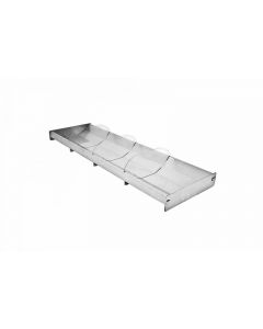 Omcan 28.5" x 6.75" x 2" Stainless Teel Trays with Dividers