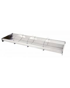 Omcan 28.5" x 10.75" x 2" Stainless Steel Trays with Dividers