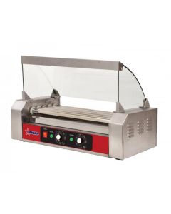 Omcan Optional Grill Sneeze Guard For Hotdog Roller With 5 Rollers