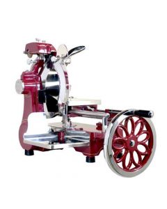 Omcan Volano Manual Slicer with 12" Blade and Flower Flywheel