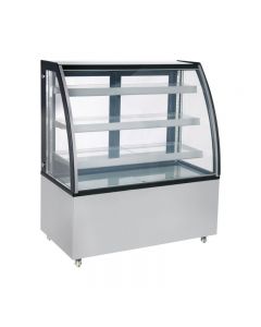 Zanduco 48" Curved Glass Refrigerated Floor Display Case