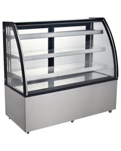 Zanduco 60" Curved Glass Refrigerated Floor Display Case