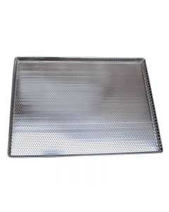 Omcan 18" x 26" x 1" Perforated Stainless Steel Tray with 0.8 mm Thickness