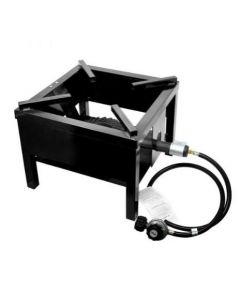 Omcan Outdoor Portable Propane Gas Burner - Black 65,000 BTU