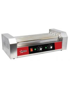 Omcan Hot Dog Roller with 5 Rollers - Without Sneeze Guard