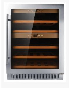 Omcan REFURBISHED -WINE COOLER 40 BOTTLE CAPACITY DUAL ZONE 115V/60HZ cSGSus