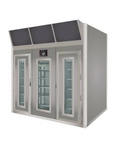Omcan Stagionello 200 + 600 kg Cabinet with ClimaTouch and Fumotic - 100" STG2064.0