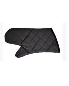 Omcan 15" Flame-Retardant Oven Mitts - Charcoal