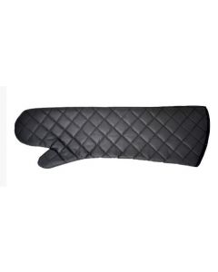 Omcan 24" Flame-Retardant Oven Mitts - Charcoal