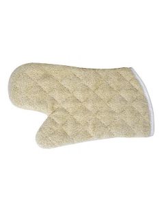 Omcan 13" Terry-Cloth Oven Mitts with Silicon Lining