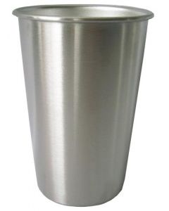 Omcan STAINLESS STEEL PINT CUP S S 304 18/8 16 OZ FDA