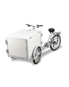 Omcan 26 inch Tricycle Ice Cream Bike with Wooden Box - 3 colors available