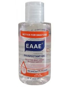 Zanduco Hand Sanitizer with 75% Alcohol 60 ml Clear Bottle with Flip Cap