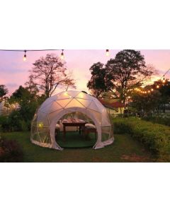 Zanduco 13 Ft Restaurant Patio Dining Geodesic Dome Tent