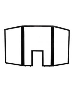Omcan Countertop Screen W 6'8" X H 3' Clear Polycarbonate with Window Cut out