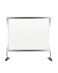 Omcan Countertop Panel W 34" X H 32.5" Clear Fluted Polycarbonate
