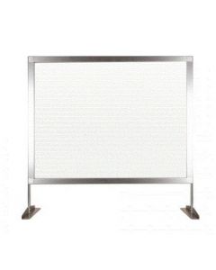 Omcan Countertop Panel W 72" X H 32.5" Clear Fluted Polycarbonate