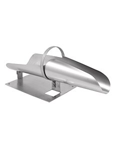 Omcan Stainless Steel Stuffing Horn - Medium