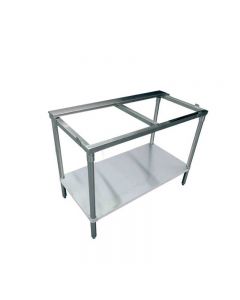 Zanduco 30" x 48" Solid Poly Top Table with Undershelf