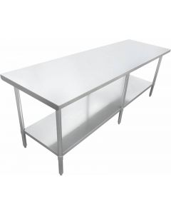 Zanduco 30" X 84" -All Stainless Steel Worktable with Undershelf