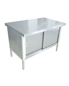 Omcan Worktable Cabinet 30" x 48" - Flush Edge