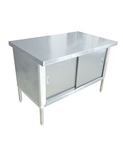Omcan 30" Depth Worktable Cabinet - Flush Edge