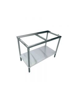 Zanduco 30" x 36" Solid Poly Top Table with Undershelf