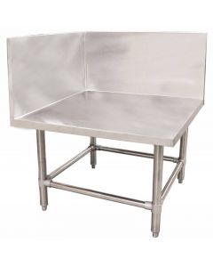 Zanduco Knock-down Meat Grinder Table 31" x 31" x 20" 15" - backsplash with a 15" - side splash