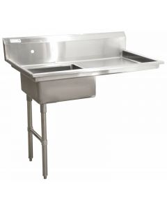 Zanduco 48" Left Side Under Counter Dish Table