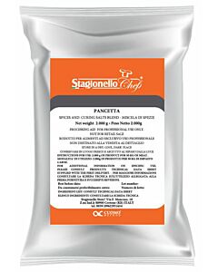Omcan 2Kg/Bag Curing Salts and Spice Blends for Long Fermentation Salami - Pancetta