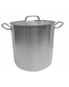 Johnson Rose Stainless Steel Stock Pot with Lid 100 qt 47002