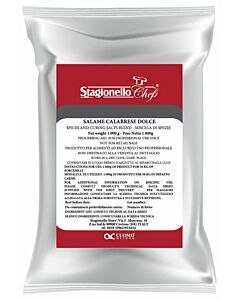 Omcan 1kg/Bag Curing Salts and Spice Blends for Rapid Fermentation Salami - Sweet Calabrese