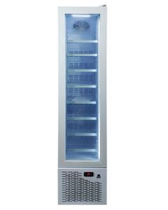Zanduco 16.5" Single Glass Door Reach In Merchandiser Freezer - 105L