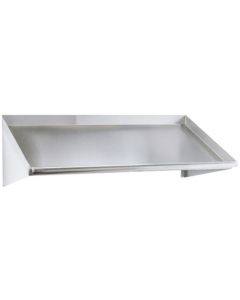 Zanduco 72" Stainless Steel Slanted Rack Shelf