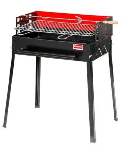 Omcan Charcoal BBQ Grill 23.6" x 15.7" Grid with 2 Wheels