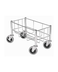 Omcan Wire Dolly with Wheels for Slender Trash Can