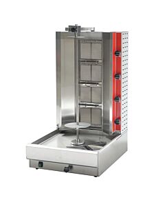 Omcan Natural Gas Doner Kebab Machine with 4 Burners - 38,500 BTU