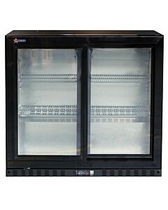 Omcan 35" Two Sliding Glass Door Back Bar Cooler - 208 L